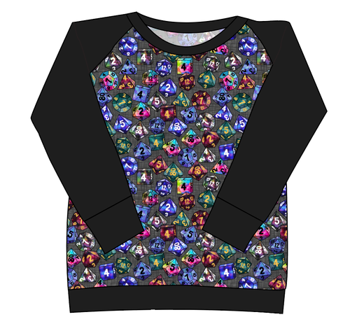 Dice for Dungeons Ladies' Classic Crewneck