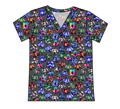 Dice for Dungeons Ladies' Slouchy V-Neck Tee
