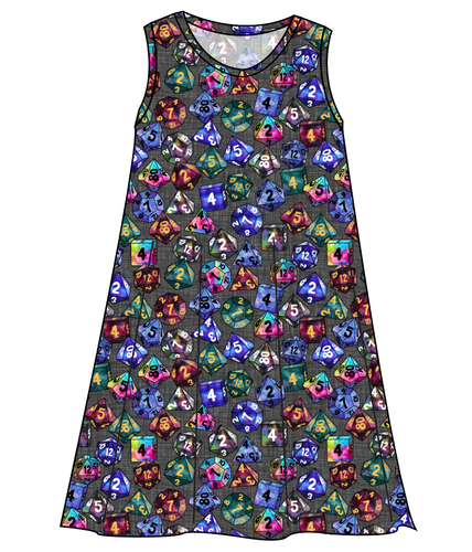 Dice for Dungeons Ladies' Swing Dress