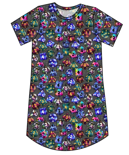 Dice for Dungeons Ladies' T-Shirt Dress