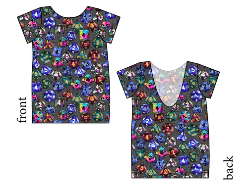 Dice for Dungeons Low Back Ballerina Tee