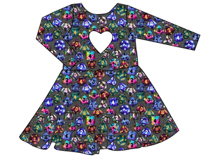 Dice for Dungeons Molly Heart Back Twirly Dress