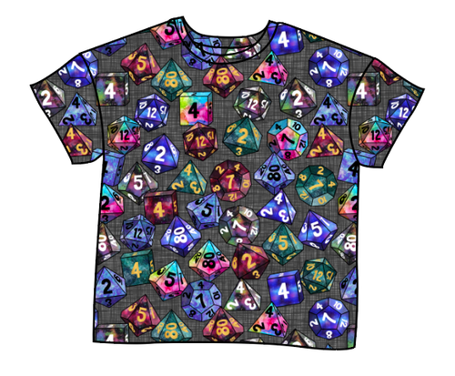 Dice for Dungeons Oversized Tee