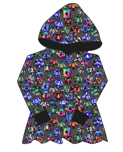 Dice for Dungeons Peplum Hoodie (or Crewneck)