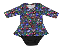 Load image into Gallery viewer, Dice for Dungeons Peplum Top