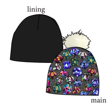 Load image into Gallery viewer, Dice for Dungeons Slouchy Beanie (Reversible!)
