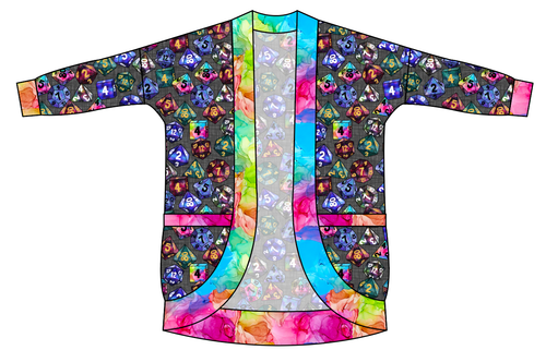 Dice for Dungeons Kids Cocoon Cardigan