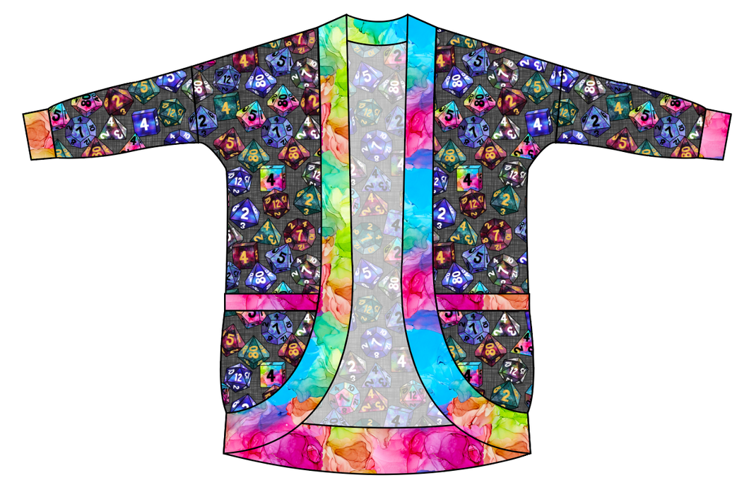 Dice for Dungeons Kids Cocoon Cardigan