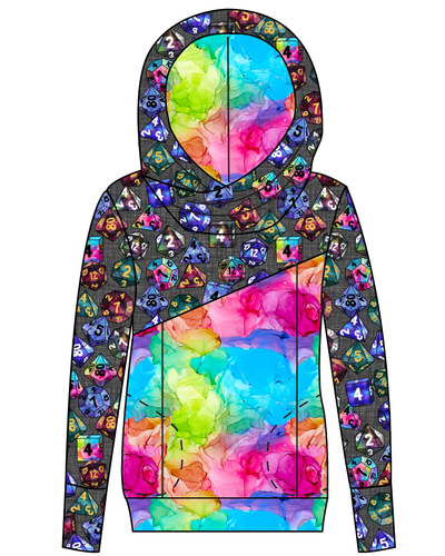 Dice for Dungeons Ladies Hoodie