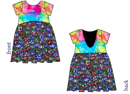 Dice for Dungeons Low Back Dress