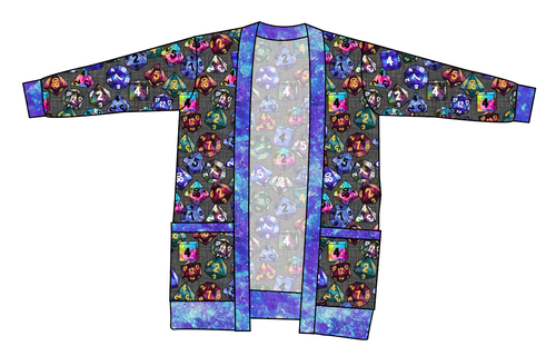 Dice for Dungeons Kids Grandpa Cardigan
