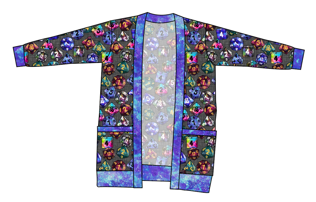 Dice for Dungeons Kids Grandpa Cardigan