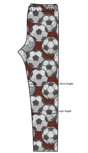 Athletic Prints Sports Mini Basic Leggings
