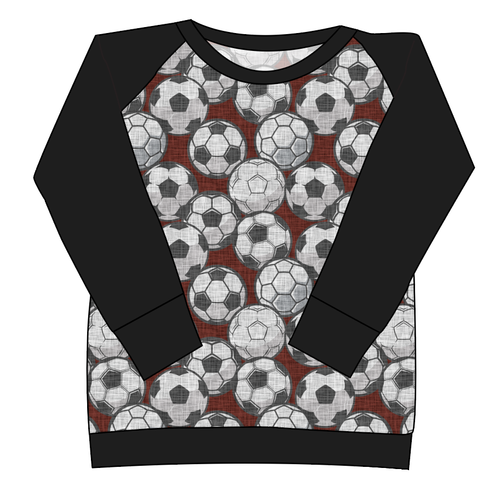 Soccer Balls Ladies' Classic Crewneck