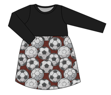 Load image into Gallery viewer, Soccer Balls Play Dress
