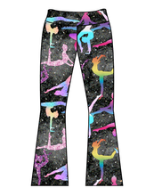 Load image into Gallery viewer, Athletic Prints Sports Mini Kids Flared Leggings