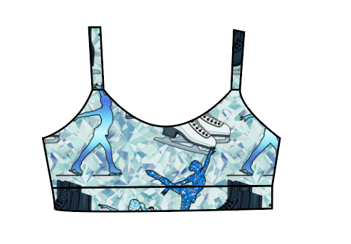 Athletic Prints Sports Mini Kids Bralette