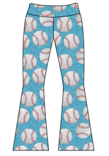 Load image into Gallery viewer, Athletic Prints Sports Mini Ladies Flared Leggings