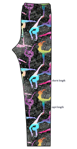 Athletic Prints Sports Mini Basic Leggings