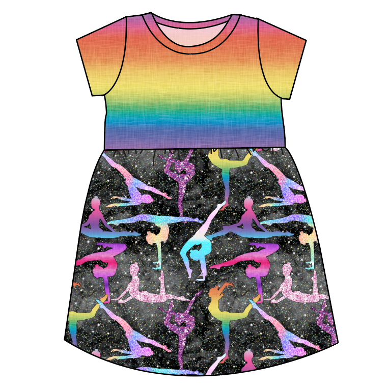 Rainbow Gymnastics Play Dress