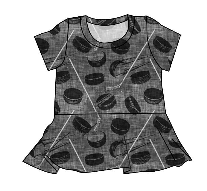 Hockey Peplum Top