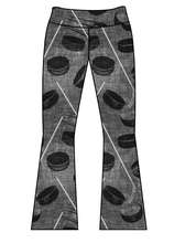 Load image into Gallery viewer, Athletic Prints Sports Mini Kids Flared Leggings