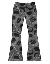 Load image into Gallery viewer, Athletic Prints Sports Mini Ladies Flared Leggings
