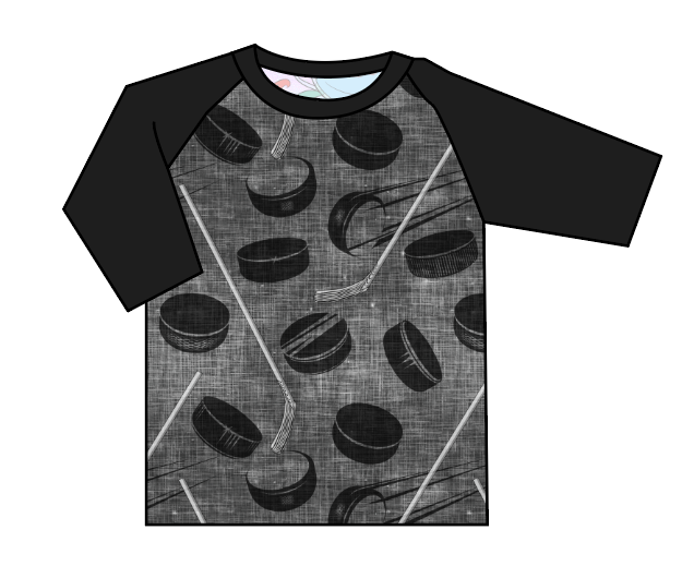 Hockey Baseball Tee