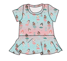 Load image into Gallery viewer, Darling Dancers Peplum Top