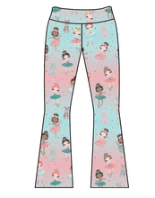 Load image into Gallery viewer, Athletic Prints Sports Mini Kids Flared Leggings