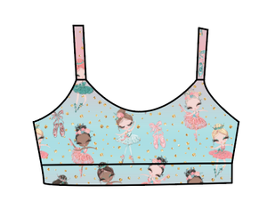 Athletic Prints Sports Mini Kids Bralette