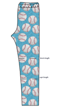Load image into Gallery viewer, Baseballs Basic Leggings