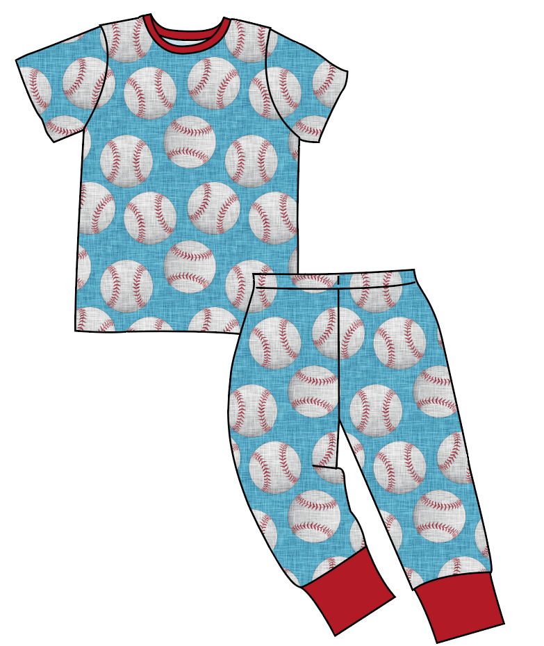 Baseballs Basic Loungewear Set