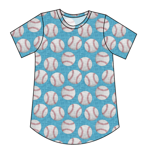 Baseballs Ladies' Relaxed Tee