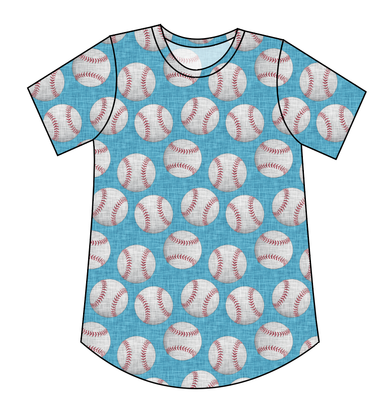 Baseballs Ladies' Relaxed Tee