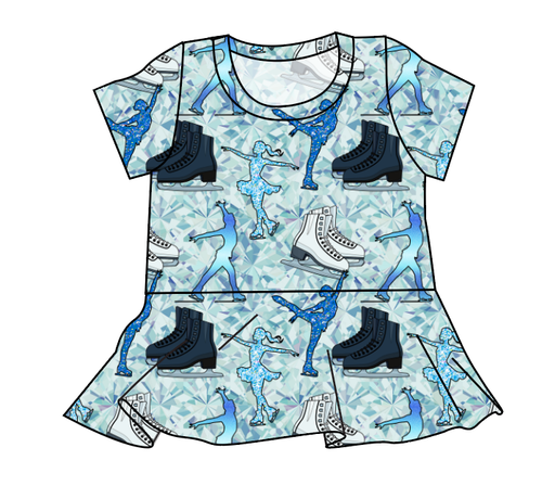 Skating Peplum Top