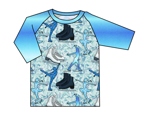 Skating Baseball Tee