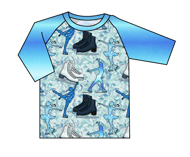 Skating Baseball Tee