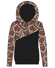 Load image into Gallery viewer, Footballs Ladies Hoodie