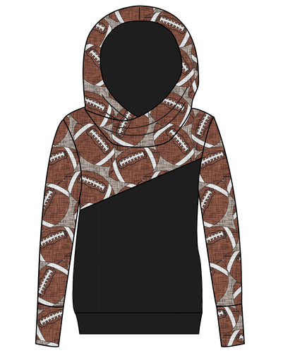 Footballs Ladies Hoodie