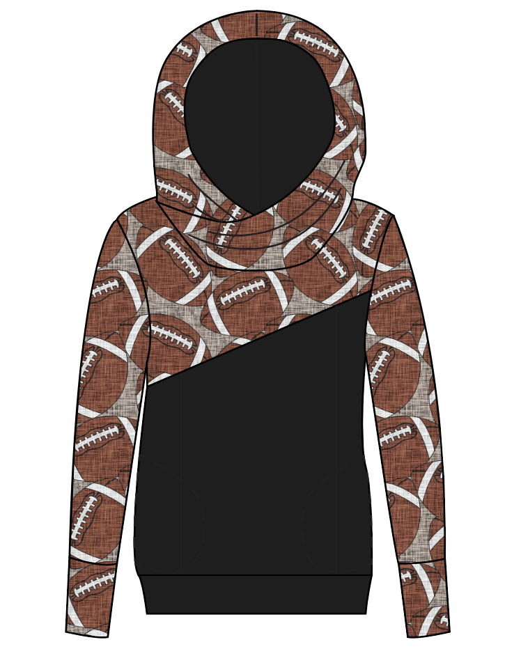 Footballs Ladies Hoodie