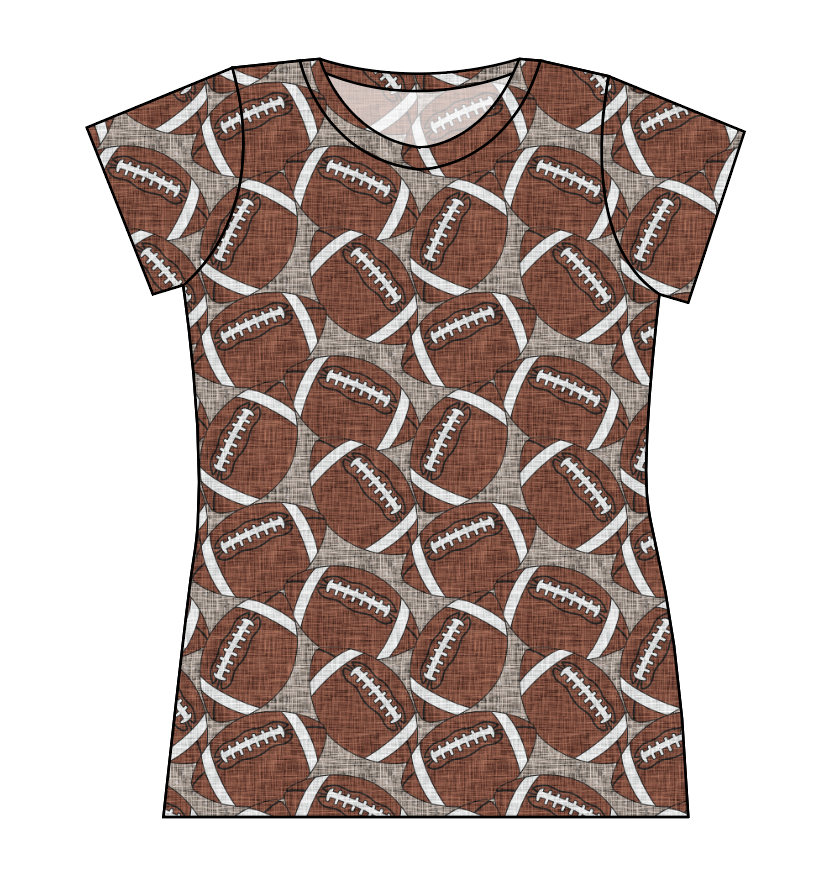 Footballs Ladies' Basic Tee