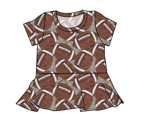 Footballs Peplum Top