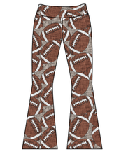 Load image into Gallery viewer, Athletic Prints Sports Mini Ladies Flared Leggings