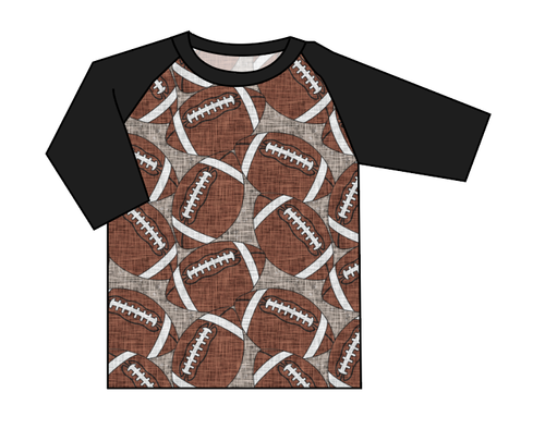 Footballs Baseball Tee