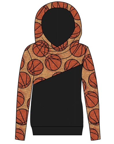 Basketballs Ladies Hoodie