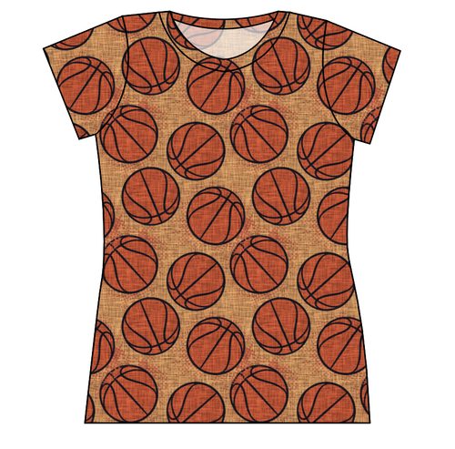 Basketballs Ladies' Basic Tee