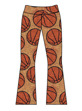 Load image into Gallery viewer, Athletic Prints Sports Mini Kids Flared Leggings