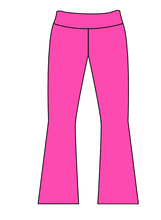 Load image into Gallery viewer, Athletic Solids Sports Mini Kids Flared Leggings