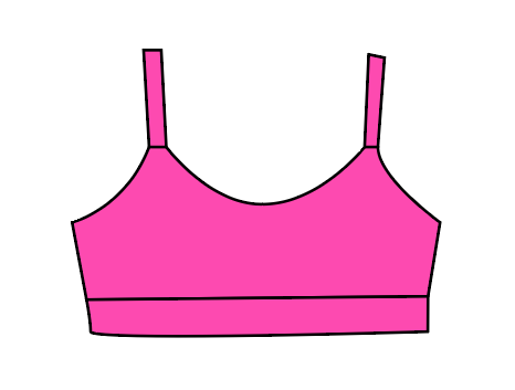 Athletic Solids Sports Mini Kids Bralette